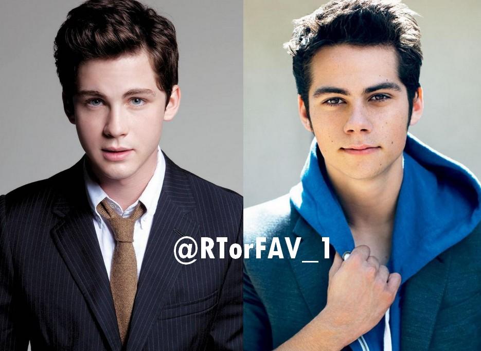 “REQUESTED RT for Logan Lerman FAV for Dylan O'Brien” .