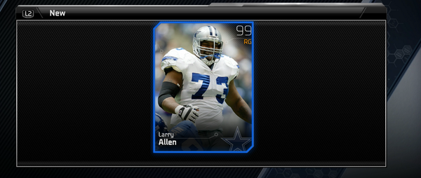 Ryan915's tweet image. RT and follow myself and @sayyestotacos12 for a chance to win this RARE Larry Allen on PS4. Winner picked tomorrow!