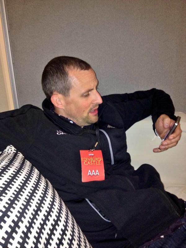 bexxxsmith's tweet photo. Access All Areas- backstage with @gregortait at Edinburgh Castle... #bbc #2014 #teamredsky http://t.co/Ou6sHq2ntr