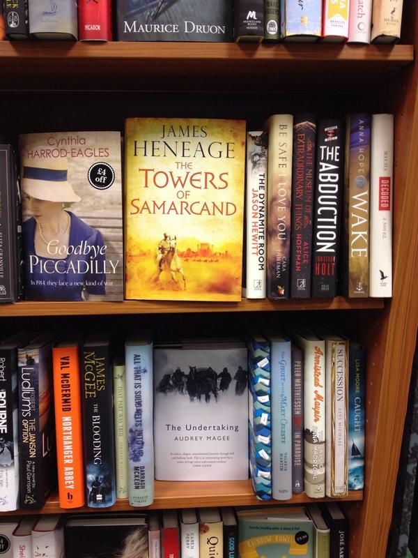 jonmhowells's tweet photo. Good to see the new @jamesheneage novel face front in @WstonesStaines #OldOttakars http://t.co/OQUJSI0acM