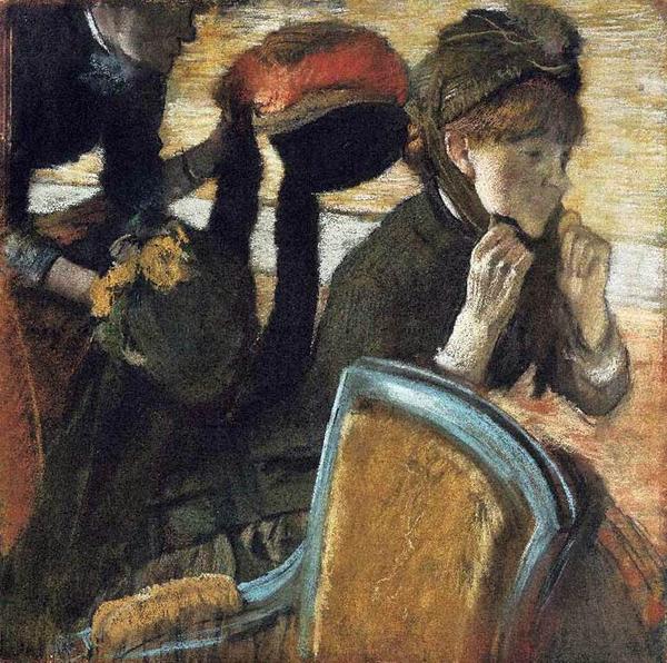 MuseumModernArt's tweet image. Degas was born today in 1834. His friend, artist Mary Cassatt, modeled for this painting. bit.ly/1p424TR