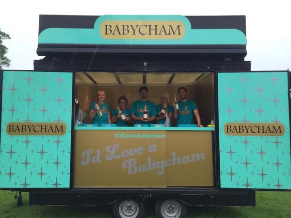 Our #babycham team are keeping everyone smiling at this years <a href="/rewindfestival/">Rewind Festival</a> in Scotland this weekend!