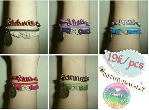 cisershop's tweet image. Infinity bracelet #bracelet #gelangnama #wirename #olshop #murah
