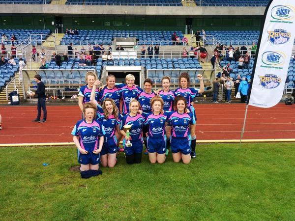Well done to <a href="/HunsletWarriors/">Hunslet Warriors RL</a> girls u16s for taking home this years Leeds Irish festival trophy! Great performance!
