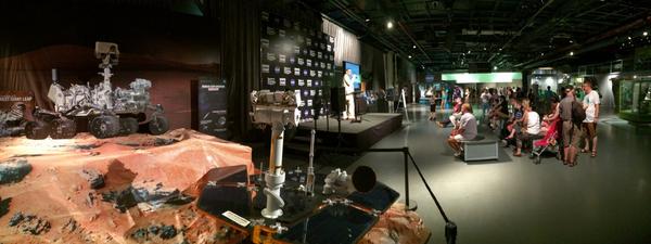 NASA's tweet image. If you&apos;re in NYC stop by #SpaceScienceFestival @IntrepidMuseum to learn about our #NextGiantLeap -- Today &amp;amp; Sunday!