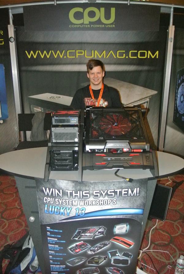 CPUmag's tweet photo. Congratulations to Gregory, the lucky winner of Lucky 13! #quakecon2014 http://t.co/pLCcAlou4r