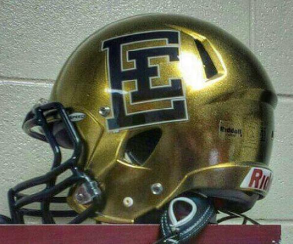 version2media's tweet image. Edcouch Elsa Yellow Jackets new helmet look.