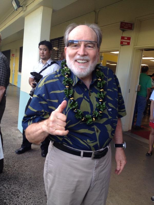 ikitajima's tweet photo. The Google Gov! #neilforhawaii #googleglass http://t.co/YXiM2cod9H