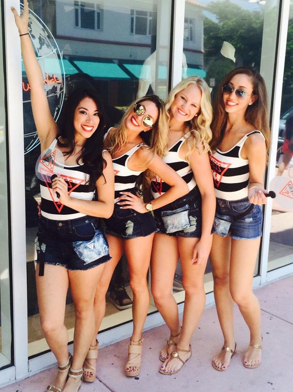 Tapasytintos's tweet photo. RT @GUESS: We're taking over #SouthBeach with stripes, denim, and sunnies! 😎#SeeDifferently http://t.co/RrR5BQAbFv
