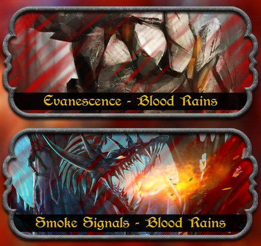 KingdomsAtWar's tweet photo. Evanescence and Smoke Signals are up next in the Blood Rains epic battle challenges.

http://t.co/TMZwjjOaE4 http://t.co/Cg5ObbmF1J