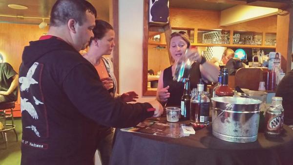 GrogMe's tweet image. Had a blast revealing new GROGtails at Wayside Inn last night! Swing by! They're creating some amazing concoctions!