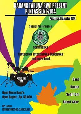 Next gigs 31 Agustus 2014 di Padasuka Cimahi , kita ramaikan kawan kawankuh #HOOBAH