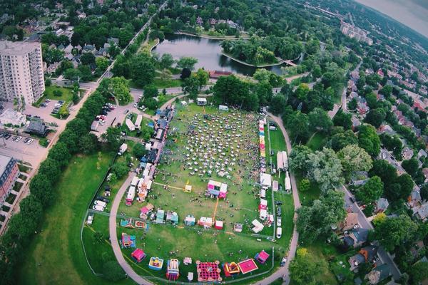 Impact_Events's tweet image. Hello from the sky! Try to spot yourself from @mmccauley's @djiglobal drone earlier this afternoon! #KWRibfest