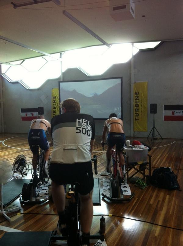 ScienceofSuffer's tweet image. Short recovery for our @Hells500 and @KosdownCycling crews before another strong effort! #suffering #sweat