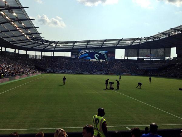 SLangford7's tweet photo. Ready for this game to get started! Let's go, @SportingKC ⚽️ http://t.co/Ml4cUYLjvD