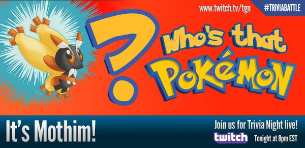 tgnTV's tweet image. @tgnTV Yep, it's Mothim! #Pokemon #TriviaBattle