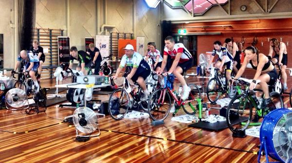 theturbinecom's tweet image. We're 4 hours in @ScienceofSuffer at the #VIS and #Paralympic champion @KelCartwright89 has joined the suffering!