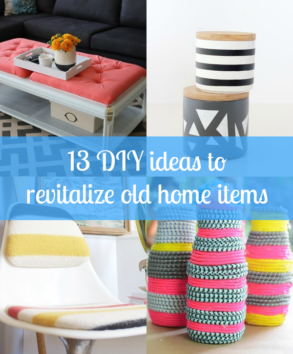 13 DIY project ideas to revitalize old, tired &amp; boring items around your home! on.apttherapy.com/uzss9c