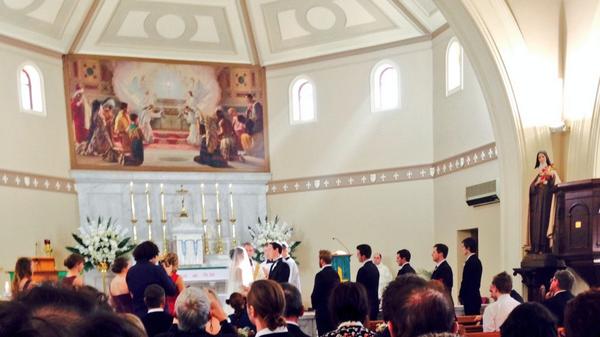 robert_freedom's tweet photo. Beautiful wedding yesterday of the now Nathan and Jenn Costin! So proud of their lasting long distance #love http://t.co/sCtCrqPetc