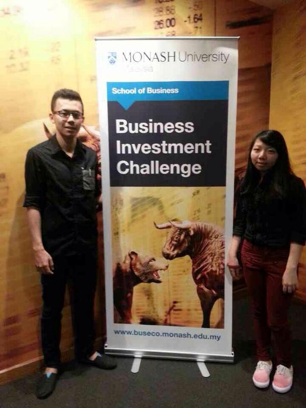 stucoimmanuel's tweet photo. Enrico&amp;Nadya got the 4thplace in the International Business Investment Challenge of Monash University, Kuala Lumpur! http://t.co/0DxA3pXZLb