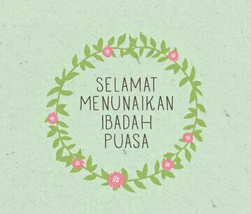 Happy fasting day for all Moslem 😘