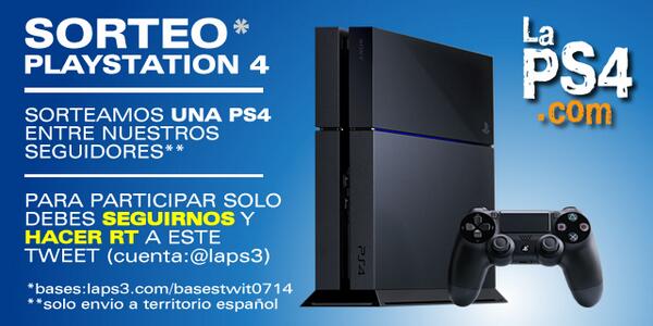 ¿Quiéres ganar una PS4? Sigue a <a href="/laps3/">marciatarasiuk</a> y haz RT ahora de este tweet para participar en nuestro sorteo.¿A qué esperas?