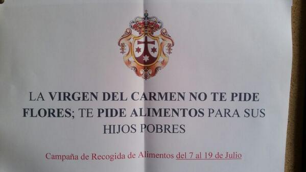 Una buena causa AYUDA!!  <a href="/CarmenPerchel/">Carmen del Perchel</a> <a href="/CarmenJuventud/">Juventud del Carmen</a>