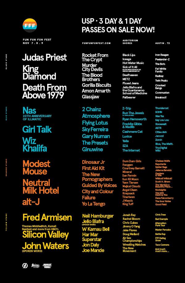 funfunfunfest's tweet image. LINEUP ANNOUNCEMENT: @modestmouseband &amp;amp; @MurderCity have been added to #FFFfest! funfunfunfest.com