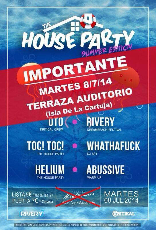 TheHousePartySE's tweet photo. HOY TENEMOS FIESTON!
Apúntate en lista hasta las 21:00!

Y entra en la fiesta por lista hasta las 2:30 por solo 5€! http://t.co/7fCoj2T4tD