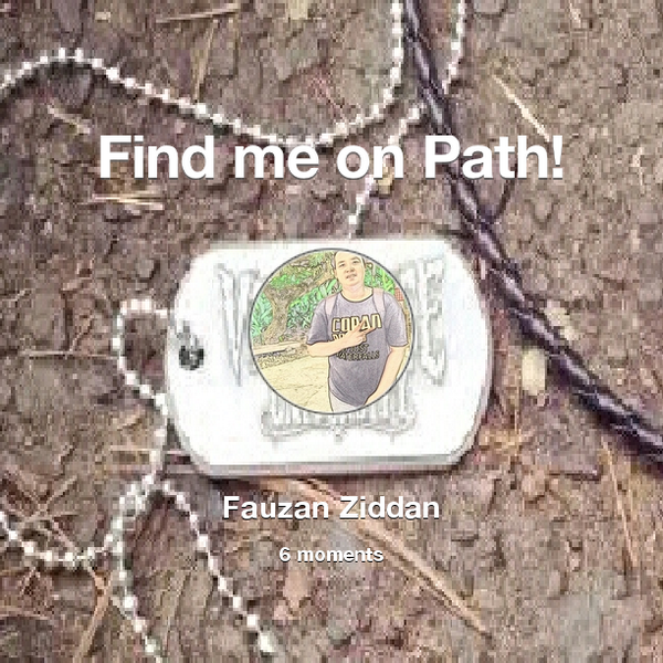 FauzanZiddan's tweet photo. Find me on #Path now! Go to: http://t.co/gqahA0Z16F! #thepersonalnetwork http://t.co/QqAUTx1o7R
