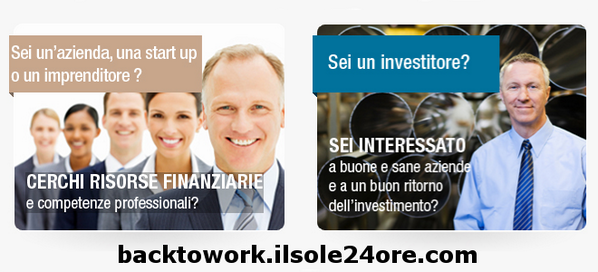 fierastartup's tweet photo. BacktoWork24 per le startup! portiamo capitali, competenze e BUONE IDEE dove servono! http://t.co/HNq7Ge0ycK