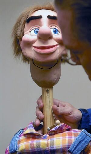 ventriloquially's tweet photo. A ventriloquist doll head! http://t.co/n1bAgh2zM0