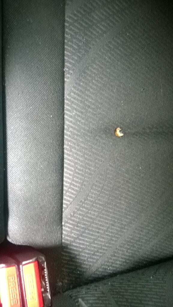 interiorrepair's tweet photo. Peugeot rear seat cigarette burn before.... http://t.co/b6aPVtHlbB