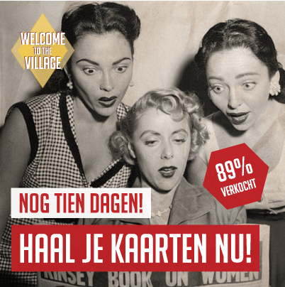Lieve mensen, NOG TIEN DAGEN! En: nog maar 11% van de tickets beschikbaar. Zie: welcometothevillage.nl/nieuwsitem/tic… #wttv14