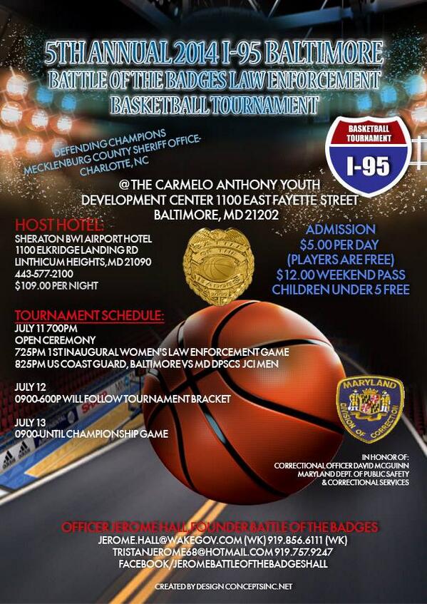 StateMaryland's tweet photo. RT @MDPublicSafety: #DPSCS will be there with @blkcopbball Will you? #BattleOfTheBadges http://t.co/4bceShHcVg