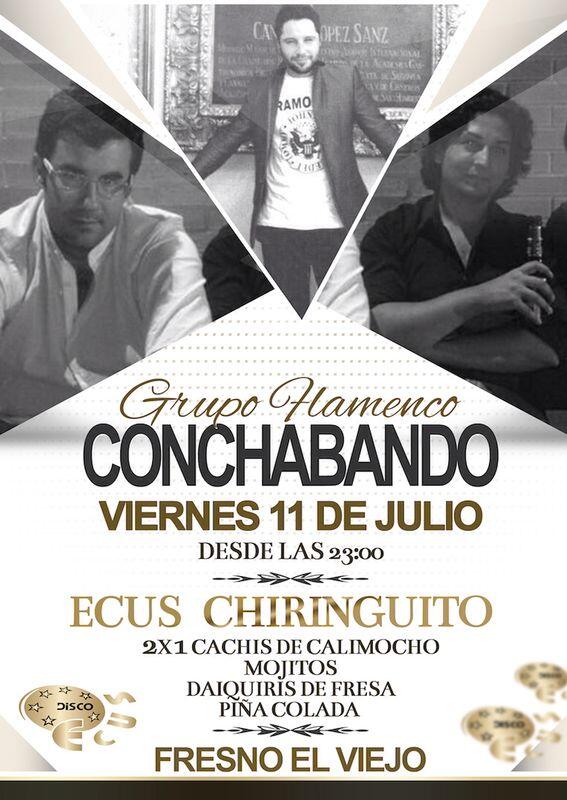 EcusFresno's tweet photo. Continuamos con los eventos en @EcusFresno Chiringuito !!! Este viernes Grupo Flamenco Conchabando !! http://t.co/6ib8w25uVE