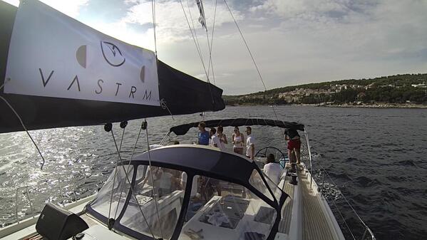 Team Valhalla representing Vastrm on their sailing journey throughout Croatia!#teamvalhalla #custompolo #mensfashion