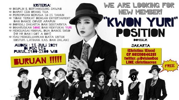 <a href="/prettygangsta20/">Pretty Gangsta</a> [RTpls] we are looking for new "Kwon Yuri", SNE recommend!^^* and pls read this brochure..Gomawo~