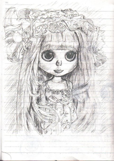 はぁーーーんblytheかわいすぎるううううう
Amazonでみてるけどえらべないwwめがかわいいんだよねぇええめぇめぇ!とりあえずググってかわいいの模写してしまった。 