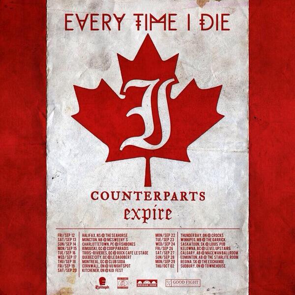 Touring across Canada with <a href="/everytimeidie/">john marston kinnie</a> and <a href="/ExpireHC/">EXPIRE</a> in September. Gonna be a wild one. Come hang.