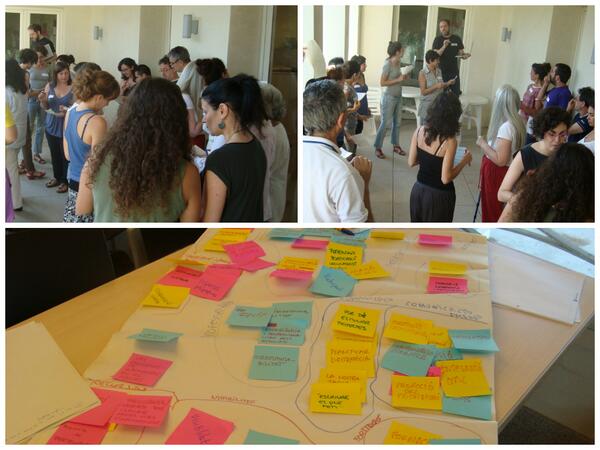 tjussana's tweet photo. Creativitat i innovació al poder a TJ! Fent taller #estiuTJ "Innovem! Tècniques creatives x accions i projectes" http://t.co/PrwehyvFRY