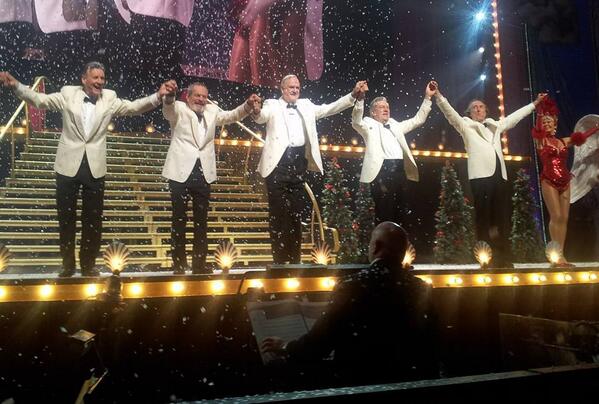 LondonCommandsU's tweet photo. @WeAreLCY met John Du Prez at #MontyPythonlive, and gave him demo CD, cheekily requesting he pass it to Eric Idle! http://t.co/mLx6noQYYo