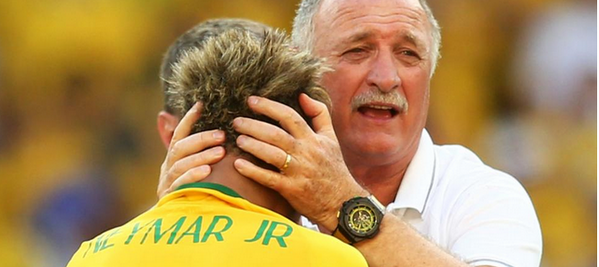 BBCSport's tweet photo. #BRA coach Luiz Felipe Scolari says his side will cope without Neymar when they face #GER. http://t.co/o9WER43YgQ http://t.co/oS0VLUYipW