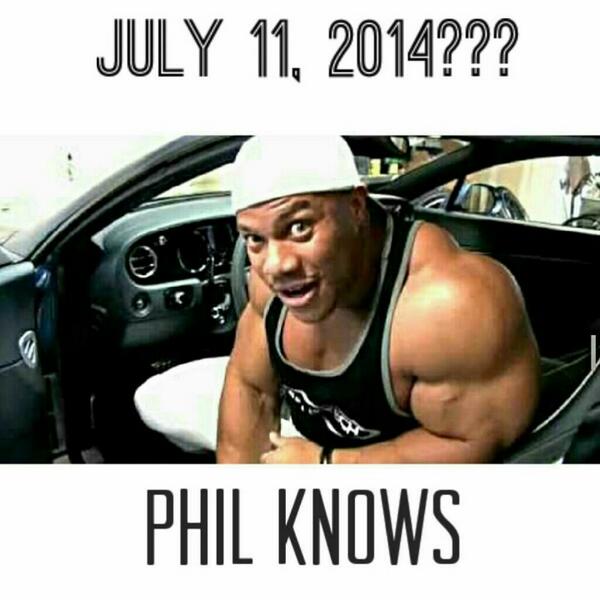 Rybarra13's tweet image. @PHILHEATH The countdown continues. .. #thedecision #thegift #philknows #mrolympia #epic
