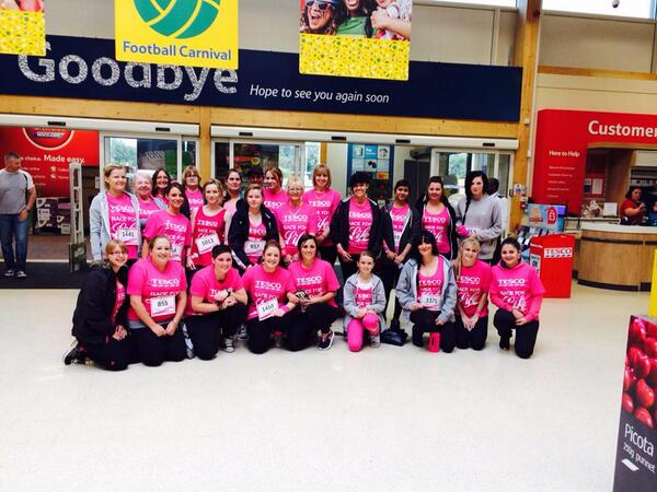 “<a href="/ian1971ian/">ian harrison</a>: <a href="/TescoRugeley/">Tesco Rugeley</a> good luck ladies #cancerwerecomingtogetyou ” Well Done to you all, hope it wasn't too wet!
