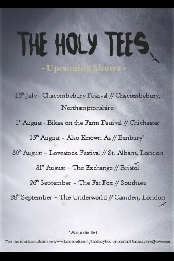 Come check us out at one of our upcoming shows. X