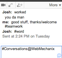 arshammm's tweet image. #Conversations at @WebMechanix .. @jmusk212  #lol #EnoughHashtags?
#SnowballingROI