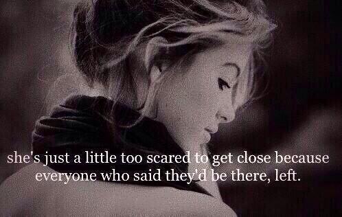 She's just a little too scared to get close...