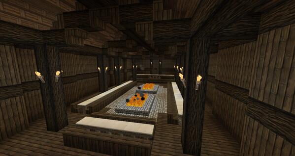 monahven's tweet photo. The @Minecraftotr server now has a mead hall! http://t.co/JotQN3SoHD