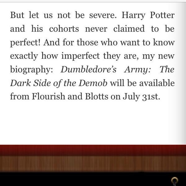 _The_Cloak_'s tweet photo. 7 years after the release of the 7th book on July 7th JK Rowling gives us even more magic. She truly is our queen. http://t.co/AKAWD757x5
